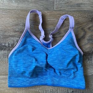 Old Navy Blue and Lavender Heather Sports Bra like new size S